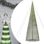 LED Weihnachtsbaum Aussen Kegelform Weihnachtsbaum Metall Groß Kaltweiß 1544 LEDs Tannenbaum Lichterbaum Weihnachtsdeko Aussen Weihnachtsbaum Tanne 500 cm