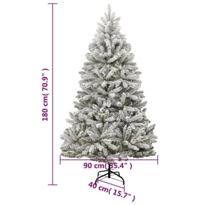 Weihnachtsbaum, Klappbar Christbaum mit 300 LEDs Kugeln Ständer, Beleuchtet Tannenbaum Kunstbaum mit 8 Beleuchtungsmodi, Weihnachtsdeko Dekobaum, 180cm