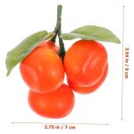3 Sätze Simulation Orange Gefälschte Zitronen Obst Orange Spielzeug Dekorative Frucht Orange Küche Obst Photogratpy Requisiten Obst Fotografie Prop Obst Pflanzen 5 Stück * 3