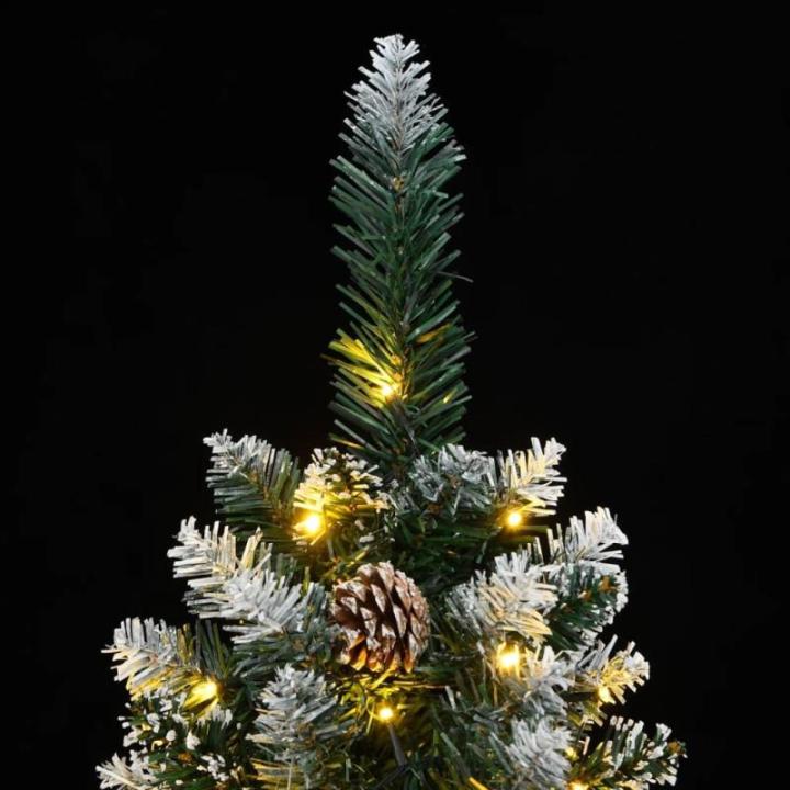 Kunstkerstboom, slank, dennenboom, decoratieve boom, kerstversiering, 300 leds, 180 cm