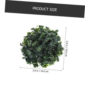 8 STK Simulierter Mailänder Ball Gefälschte Graskugel Für Die Decke Topiary-Kugel Faux Gefälschte Grasball-anhänger Gefälschter Pflanzen-Topiary-Ball Buchsbaum Kugel Seidenbl
