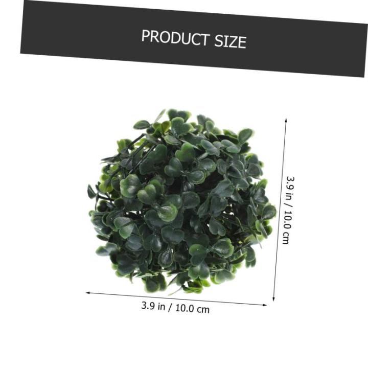 8 STK Simulierter Mailänder Ball Gefälschte Graskugel Für Die Decke Topiary-Kugel Faux Gefälschte Grasball-anhänger Gefälschter Pflanzen-Topiary-Ball Buchsbaum Kugel Seidenbl