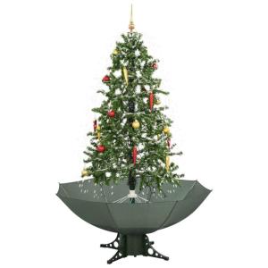 Wenjingqi-284335 Weihnachtsbaum mit Regenschirmständer, Grün, 170 cm