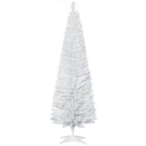 kerstboom dennenboom met kunststof standaard 390 takpunten wit Ø 55 x 180 h cm