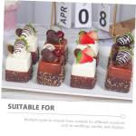 Fake Kuchen künstliche Kuchen 8 stücke Simulation Kuchen Dessert-Shop Requisiten Kuchen Modelle Kuchen Requisiten Hause Dekorative Realistisches Essen
