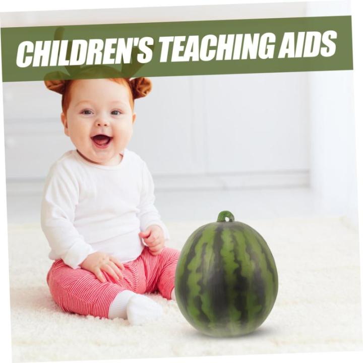 2 Stück Modell Wassermelone Fotografie Requisiten Obst Modell Requisite Künstliche Wassermelone Modell Dekor Obst Shop Simulierte Frucht Verzierung Wassermelone Ornament