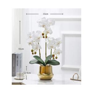 Kunstblumen Künstliche Blumen, künstliche Orchideen, Bonsai-Arrangement, künstliche Seidenorchideen für Hochzeit, Zuhause, Büro, Party, Hotel für jeden Anlass
