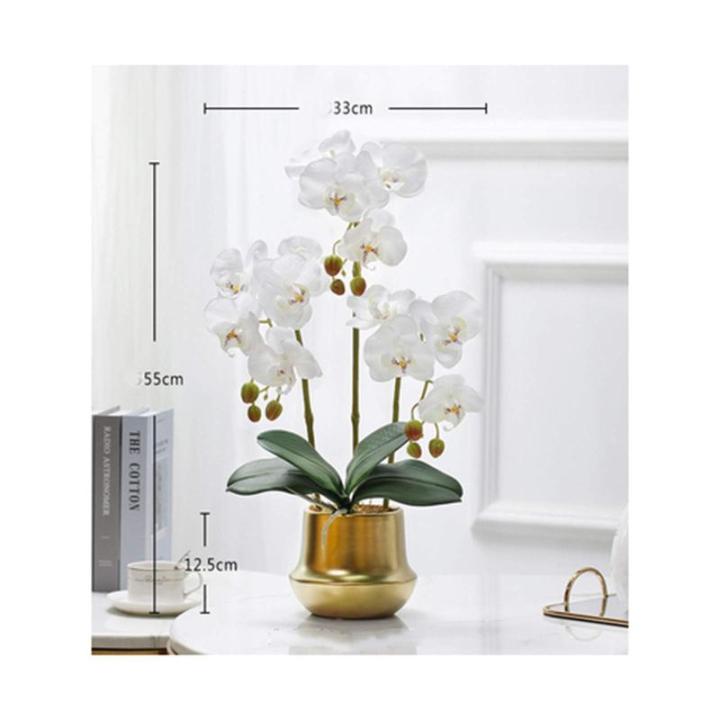 Kunstblumen Künstliche Blumen, künstliche Orchideen, Bonsai-Arrangement, künstliche Seidenorchideen für Hochzeit, Zuhause, Büro, Party, Hotel für jeden Anlass