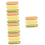 5 Sätze Nachahmung Einer Zitronenscheibe Gefälschte Himbeere Künstliche Zitronenscheiben Dekorationen Künstliche Fruchtscheiben Gemüse Obstscheiben Kalk PVC 24 Stück * 5
