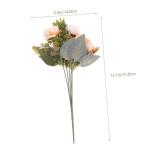 Künstlicher Pfingstrosenstrauß Künstliche Seidenblumen Nordisches Dekor Tischdekorationen Pfingstrose Seidenblumenstrauß Pfingstrose Getrocknete Blumen Rosendekor Orange Seiden