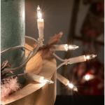 831184 Lichtsnoer voor , 10 lampjes, 1,35 m, mini-lichtketting met stekker, met reservelampjes, lichtketting, raamdecoratie met heldere warme reservelampen, voor de klassieke denne