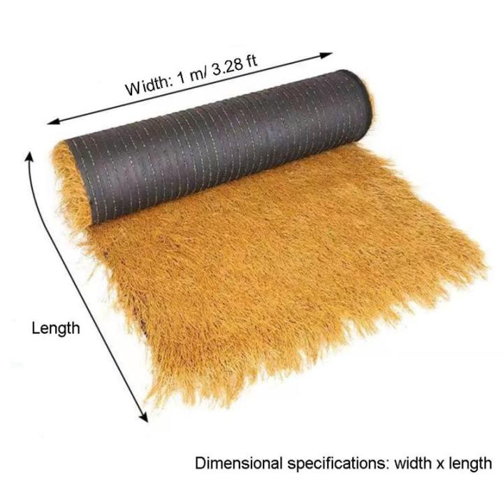 Künstlich Mit Stroh Gedeckt Dachdeckerarbeiten, Im Freien Faux Synthetik Stroh Dach, Stroh Tisch Läufer, Bauernhaus Rustikal Heu Stapel Überdachung Dekorativ(3.28x19.68 ft)