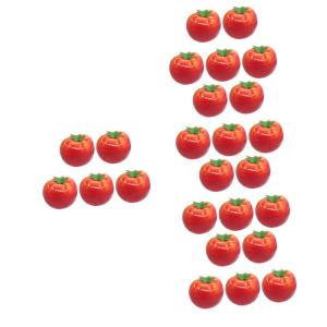5 Sätze Nachahmung Tomate Lebensechtes Modell Künstliche Lebensechte Tomate Künstliche Tomaten Dekorative Tomaten Gefälschte Tomate Essen Zum Ausstellen Schaum Rot 5 Stück * 5