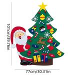 Kid Felt Christmas Tree | Wall Art Decor | Christmas Tree Wall Decor | Felt Christmas Tree | Christmas Tree For Kids Interactive Fun For Children's Rooms, Bedrooms, Dormitories