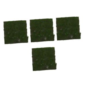 4 Stück Simulierter Moosrasen Graswand Bonsai Dekoration zimmerpflanzen Veranstaltungsdekoration Kunstpflanzen Balkon-Sichtschutz Gras-Wand-Dekor Putting-Green im Freien Tuften