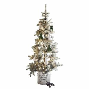 Kerstboom Sansais, kerstboom met leds, altijd groen, natuurlijk design, decoratieve dennenboom, kerstdecoratie, Kerstmis, ijzerdraad, pvc, groen