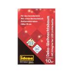 8582154 Decoratieve dennenboom met 10 leds, warm wit, met 6 uur timerfunctie, werkt op batterijen, voor Kerstmis, advent, als sfeerlicht, kerstboom, ca. 35 cm.