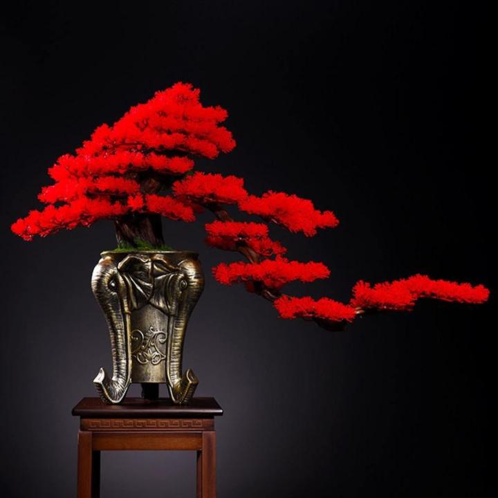 Künstlicher Bonsai-Baum Künstlicher Bonsai-Baum for den Innenbereich, groß, grün, Simulation Willkommenskiefer, Bonsai-Baum, Wohnzimmer, Büro, Desktop-Dekoration, künstliche 