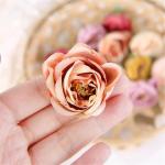 Kunstmatige Zijde Rose Heads Home Decor DIY Bloem Muur Bruiloft Kamer Tuin Decoratie Plakboek Accessoires Decoraci (A, Maat