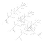 16 Stück Kristallperlen Künstliche Rebe Blumenzweig Acryl Pflanze Hochzeitsdekoration Perlen Blumenzweig DIY Zubehör Heimdekoration Acryl Zweig Acryl Blumenzweig