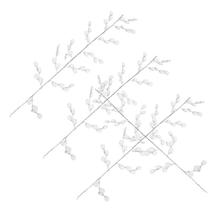 16 Stück Kristallperlen Künstliche Rebe Blumenzweig Acryl Pflanze Hochzeitsdekoration Perlen Blumenzweig DIY Zubehör Heimdekoration Acryl Zweig Acryl Blumenzweig