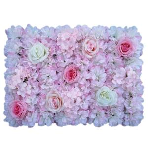 1 stuk 40 cm x 60 cm bloemenwandpaneel, , wandpaneel, bloemen, achtergrond, voor bruiloft, verjaardag, feest, woondecoratie, wanddecoratie, lichtroze B