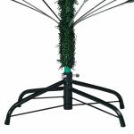 Kunstkerstboom met verlichting en ballen, dennenboom, kerstboom, decoratieve boom, kunstboom, kerstdecoratie, kerstdecoratie, kerstsfeer, kerstdecoraties, groen, 150 cm