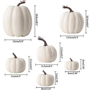 12 Stück Kürbis Herbst Deko Kürbisse Zierkürbisse Herbstdeko Herbstdekorationen Künstliche Kürbisse Für Herbst Thanksgiving Halloween Feiertagsparty Dekoration Halloween Dek