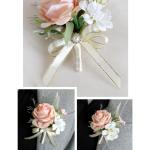 8er-Pack Ansteckblumen für Bräutigam und Braut, anspruchsvolle Ansteckblumen für die Hochzeit, Elegante Boutonniere-Accessoires für Brautjungfern