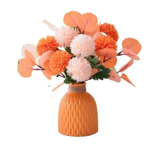 Kunstblumen Künstliche Pflanzen Gefälschte Pflanzen im Topf, künstliche Blumen mit Vase, künstliche Blumen im Topf für die Dekoration des Schlafzimmers zu Hause für jeden Anl