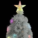 Künstlicher Weihnachtsbaum mit Beleuchtung Weiß 240cm Glasfaser Christbaum Kunstbaum Dekobaum Tannenbaum Weihnachten Künstlicher Weihnachtsbaum für Weihnachtsdeko