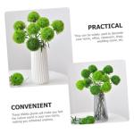 2St künstliche Pflanzenballverzierung Kunstpflanze Büro künstliche Pflanzen künstliche Pflanzenkugel zimmerpflanzen Pflanzen dekor künstliche Pflanzen drinnen Weich-PVC Green