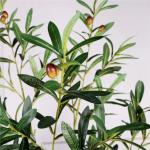Künstliche Pflanze Künstlicher Olivenbaum Im Topf, Gefälschte Gründekoration Mit Biegsamen Ästen Für Den Innen- Und Außenbereich, Hausgarten, Büro Künstlicher Baum(180cm)