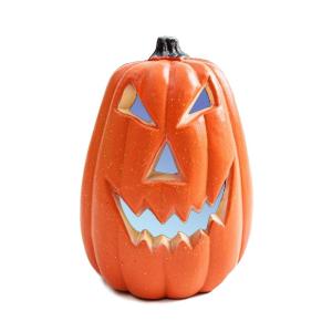 Halloween-Kürbislampe, künstlicher Kürbis, gefälschte Erntekürbisse, beleuchtete Kürbislampe für Halloween, Veranda, Party, Haustür, Kamindekoration, 17 x 17,8 cm (3#)