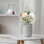 1807 Boeket van kunstbloemen, paardenbloem, 12 stuks, plastic bloemen, bundel, namaakbloemen, decoratie voor bruiloft, thuis, woning, kantoor, feest