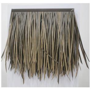 Palm Thatch Roll Künstliche Stroh Kunststoff Künstliche PVC Holzhaus Pavillon Fake Stroh Natürliche Dachdekoration Feuerfest Und Flammenhemmend Thatch Roll 0.5x0.5m(1.64x1.64ft)