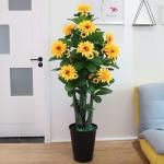 Kunstblumen Künstliche Pflanzen Künstliche Pflanzen im Topf, 150 cm/4.92 ft Imitationspflanzen für drinnen und draußen, Hausgarten, Schlafzimmer, Dekoration für jeden Anlass