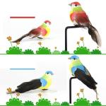 Rode kardinaal, kerstboomdecoratie, vogelknutselset voor boom, huis, tuin, feestdecoraties in de open lucht (e-12 stuks bord)