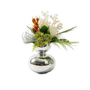 Kunstblumen Modernes, leichtes, luxuriöses Kunstblumenarrangement – ​​Kunstblumen aus Silikon für Wohnzimmer, Esstischdekoration für jeden Anlass