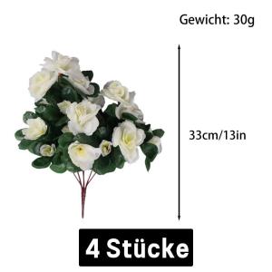 Blumen Künstlich Rosen Fake Schaumstoff mit Stiel Künstliche Blume für Hochzeit Home Party Baby Dusche Hausgarten Valentinstag Deko 84 Stück 0517