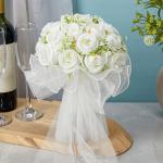Handgefertigter künstlicher Rosenstrauß für die Hochzeitsfotografie