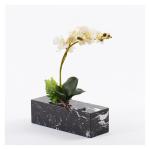 Kunstblumen Künstliche Blumen – Dekoration für Rezeption und Konferenztisch, künstliche Grünpflanzen, Silikon- und Marmorvase – Leichter Luxus für jeden Anlass