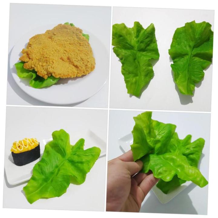 1 Satz PVC-Salat Künstliche Blätter Künstliche Pflanzen Künstliche Gefälschte Gemüsedekoration Naturgetreue Pflanzenverzierungen Lebensechtes Gemüse Gefälschtes Gemüse Gre