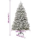 Weihnachtsbaum, Klappbar Christbaum mit 300 LEDs Kugeln Ständer, Beleuchtet Tannenbaum Kunstbaum mit 8 Beleuchtungsmodi, Weihnachtsdeko Dekobaum, 240cm
