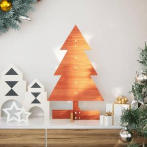 Weihnachtsbaum Weihnachtsdekoration Weihnachtsdekoration Baum Weihnachtsdeko Weihnachtsdekoration zum Schmücken Wachsbraun 60 cm Massivholz KieferWachsbraun