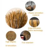 PE Simulatie Thatch Tile Roof Plastic Bont Gras Kunstmatige Straw PVC Fake Thatch Farm Winery Houten House Gazebo voor Hawaiian Feel Bar Zeaside Man Made Thatch,4 stuks (Kleur: Gee