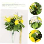 4 Stück Zitronenstrauß Astetische Raumdekoration Künstliche Zitronenstiele Zitronenkranz Künstliches Zitronenbouquet Dekor Aus Zitronenstielen Kunstpflanzen Plastik Yellow