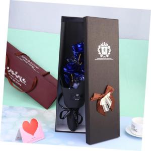 1 Stück 3 Geschenkrosen Zum Gedenken An Die Braut Folienblumen Künstlicher Blumenstrauß Romantische Rose Künstlicher Blumenstrauß Goldfolien Rosenstrauß Blau
