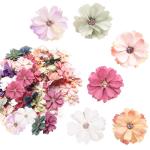 , decoratie, 60 stuks, madeliefjes, bloemkoppen, zijden bloemen, decoratie, kunstbloemkoppen, knutselen, bloemen voor doe-het-zelf handwerk, scrapbooking, bruiloft, feesten,