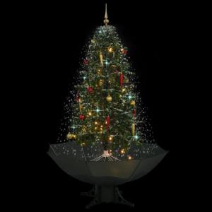 Schneiender Weihnachtsbaum mit Schirmfuß Grün 170 cm, Tannenbaum Künstlich, Christmas Tree, Tannenbaum Deko, Weihnachtsbäume, Christbaum - 284335